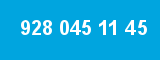 928 045 11 45 928 045 11 45